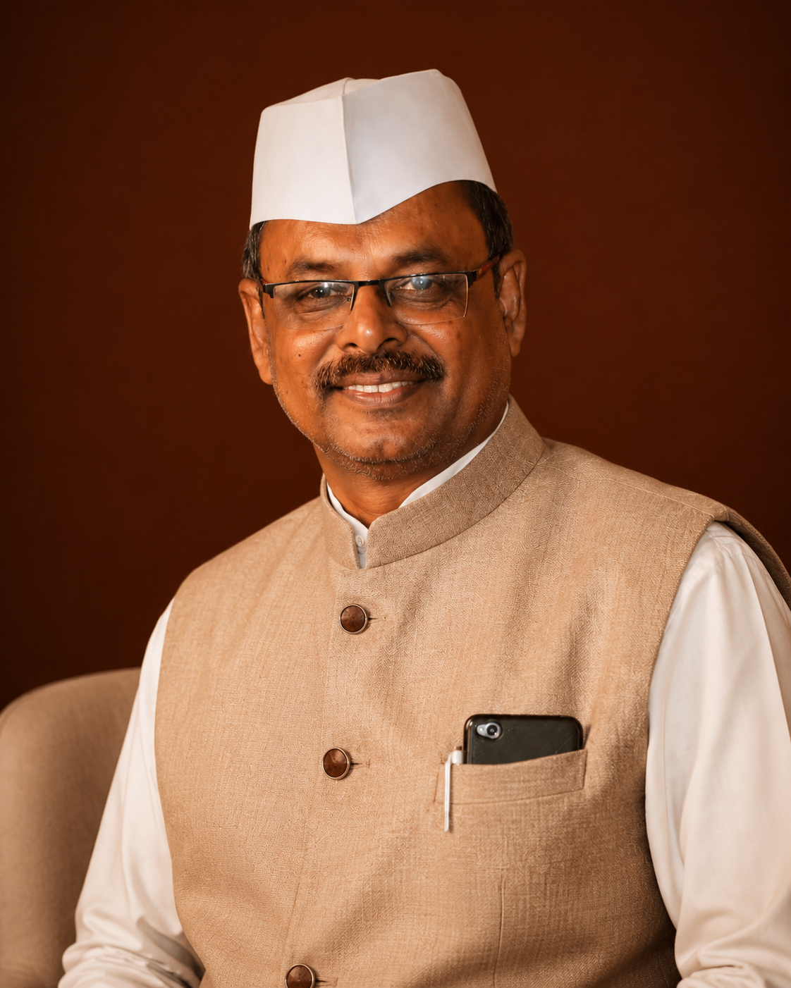 Portrait of Sharad Bhamare, Trustee